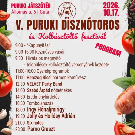 V. PURUKI ZABÍJAČKA a festival plnenia klobás